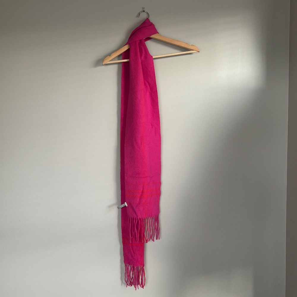 Ann Taylor Cashmere & Wool Soft Pink Scarf